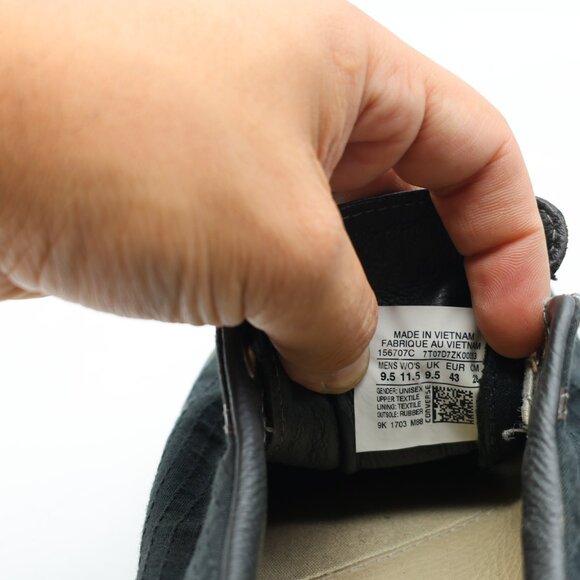 Converse x John Varvatos Mens Size 9.5 Black Laceless Slip On Sneakers - Picture 4 of 12